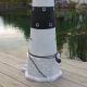 Leuchtturm Kampen Sylt 120 Cm Schwarz Weiß Doppellicht Garten Deko Figur Nordsee Maritime Dekoration Bild 2