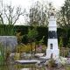 Leuchtturm Kampen Sylt 120 Cm Schwarz Weiß Doppellicht Garten Deko Figur Nordsee Maritime Dekoration Bild 3