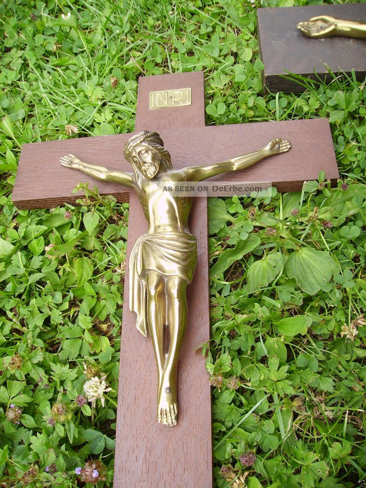 Holz Kreuz Wanddekoration - 20cm Kruzifix Mit Jesus Figur, Braun, Für Zuhause & Kirche