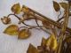 Alter Sehr Schöner Blumen - Strauß (rosen Mit Blättern) Aus Messing Unbeschädigt 1950-1999 Bild 6