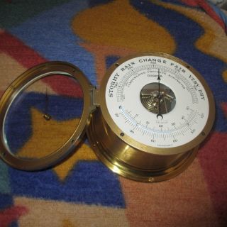 Schiffsbarometer Von Dugena Compensated Precision Barometer Messing Bild