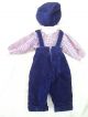 Alte Puppenkleidung Corduroy Jumper Outfit Vintage Doll Clothes 40cm Doll Boy Original, gefertigt vor 1970 Bild 6