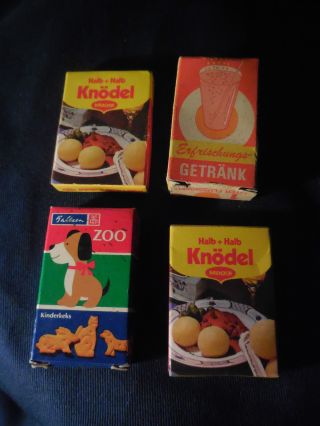 Kaufmannsladen Zubehör Retro 70er Pfanni Knödel & Bahlsen Zoo Kekse Vintage Bild