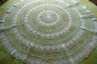 Tischdecke Rund Häkeldecke Handarbeit Bild