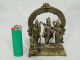 Hinduistische Figurengruppe Messingbronze Rama Höhe 12,  9 Cm Indien 20.  Jhd. Entstehungszeit nach 1945 Bild 1