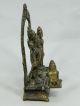 Hinduistische Figurengruppe Messingbronze Rama Höhe 12,  9 Cm Indien 20.  Jhd. Entstehungszeit nach 1945 Bild 4