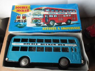 Mega Rar : Mf 185 In Ovp: (2) Grosser Blechspielzeug Bus (40cm) 1960er Jahre Bild