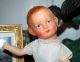Uralte Puppe Mit Papiermaschee Kurbelkopf Und Holzkörper - 32cm Puppen & Zubehör Bild 4