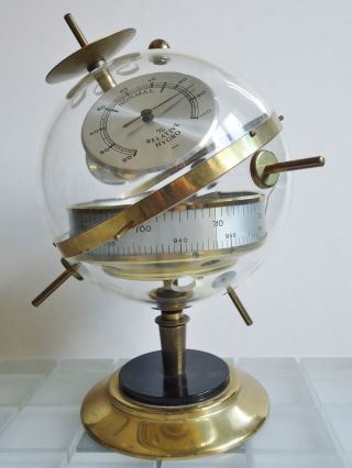 Sputnik Wetterstation Space Age Barometer Thermometer Hygrometer Bild