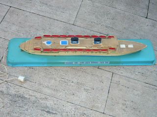 Chandris Lines Modell,  Werbeschiff Queen Frederica,  Beleuchtet Ca.  1960 Bild
