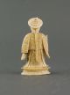 Kleine Mandarin Figur Statue Bein Schnitzerei China Chinese Chessman Bone 19th Asiatika: China Bild 1
