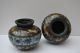 Paar Kleine Cloisonne Vasen Japan Asiatika: Japan Bild 1