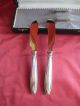 Art Deco Fischbesteck 800er Silber - 2 Teilig Mit Etui - 2 Messer Objekte nach 1945 Bild 1
