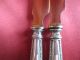 Art Deco Fischbesteck 800er Silber - 2 Teilig Mit Etui - 2 Messer Objekte nach 1945 Bild 5