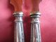 Art Deco Fischbesteck 800er Silber - 2 Teilig Mit Etui - 2 Messer Objekte nach 1945 Bild 6