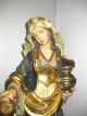 Holzschnitzerei,  Heilige Dorothea,  60 Cm,  Südtirol Skulpturen & Kruzifixe Bild 1