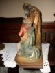 Holzfigur - Heiligenfigur - Krippe - Blockkrippe - Hl.  Familie - Geschnitzt - Bunt - Südtirol Holzarbeiten Bild 7
