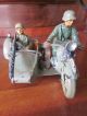 Blechspielzeug Mechanisch 2.  Wk Motorrad Gespann Wehrmacht Altes Spielzeug Original, gefertigt vor 1945 Bild 8