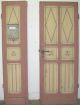 Alte Tür,  Stand - Und Gangflügel,  Jugendstil,  Zweitürig,  Bemalt,  Mit Briefkasten Original, vor 1960 gefertigt Bild 2