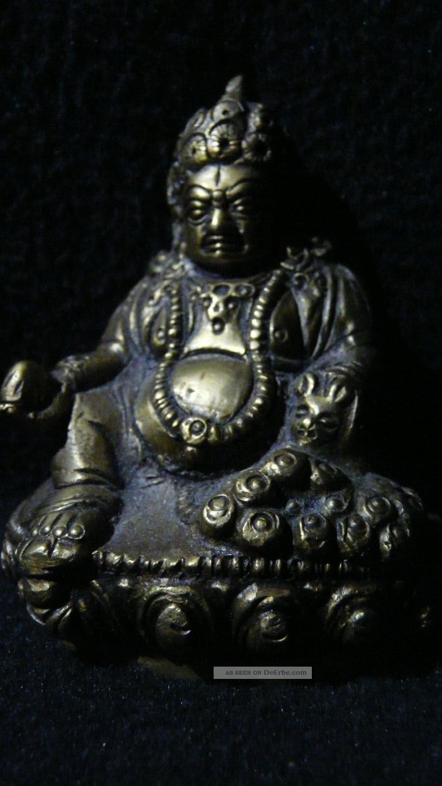 Alte Buddhistische Gottheit,  Bronze,  Massiv,  Schwer - Tibet,  Nepal,  Buthan,  Himalaya Entstehungszeit nach 1945 Bild