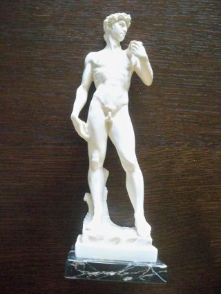 Skulptur Figur Figurine Casea Signiert / David Nach Michelangelo Bild