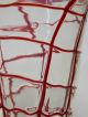 Design Gals Vase Murano Venini Simone Cenedese Streifenvase Fadenauflage Rot Glas & Kristall Bild 7