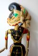 Indonesische Wayang Golek Puppe Stabfigur Marionette Aus Bemaltem Holz & Stoff Entstehungszeit nach 1945 Bild 2