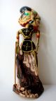Indonesische Wayang Golek Puppe Stabfigur Marionette Aus Bemaltem Holz & Stoff Entstehungszeit nach 1945 Bild 3