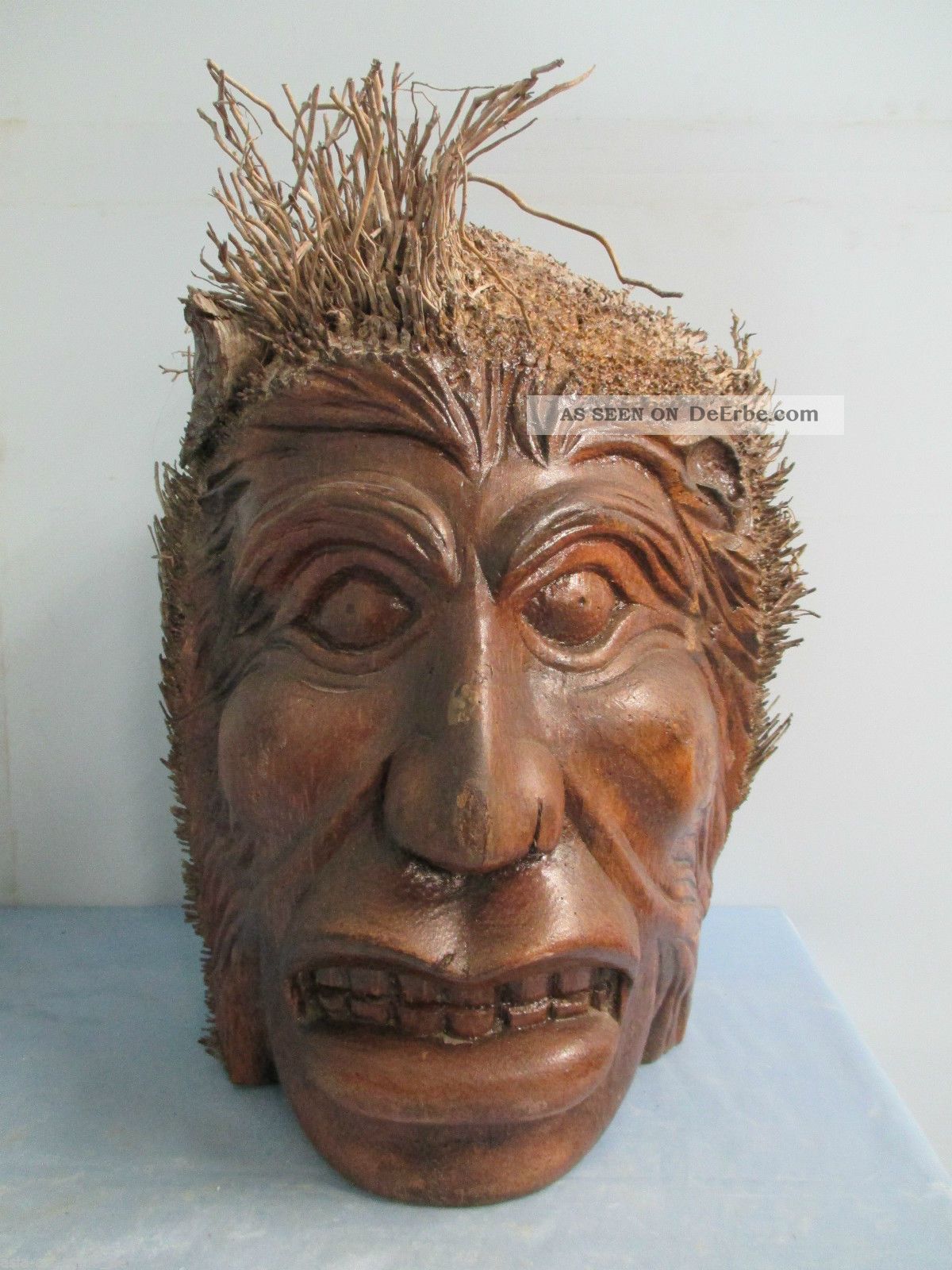 Afrika Tiki Kopf Maske Schmuck MÖbel Asiatika Bali Wandschmuck Masken 42012/47 Entstehungszeit nach 1945 Bild