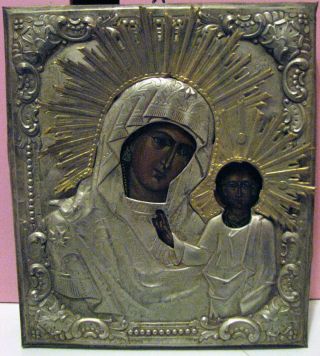 Orthodox Icon Icona Ikon иконка Icono Icoon Hendgemalt Temper Göttliche Mutter Bild