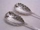 Paar (2) 925er Sterling - Silber Vorlege - LÖffel: London 1896: W.  Hutton & Sons Ltd. Objekte vor 1945 Bild 3