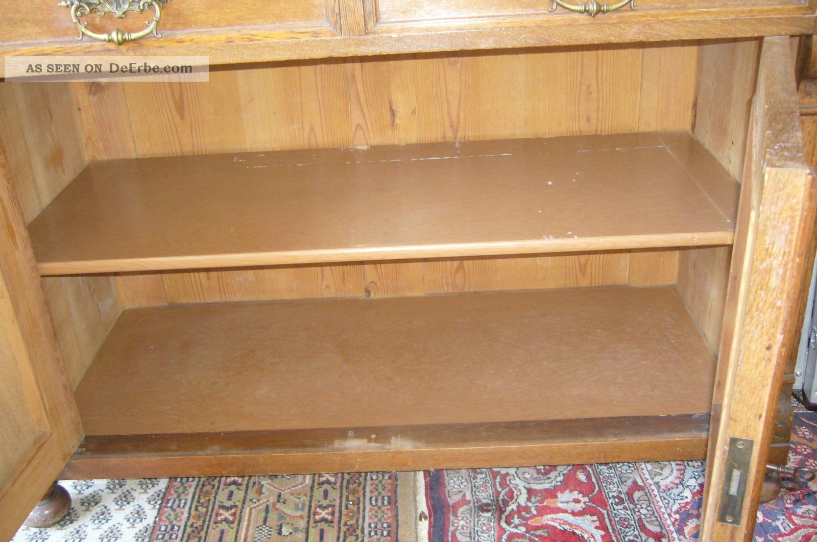 Gründerzeit, Antiker Schrank Um 1880, Eiche, Schöne Ornamente