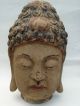 Buddha Holz Kopf Tibet China Asiatika Skulptur Statue Buddhismus Figur Entstehungszeit nach 1945 Bild 1