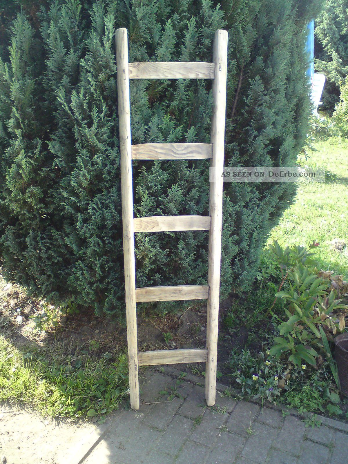 Alte Holzleiter,  Sprossenleiter,  Blumenleiter,  Gartenleiter,  1,  45 M,  5 Sprossen Bauer Bild