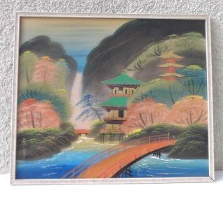 Chinesisches Bild,  Bemaltes Oder Bedrucktes Tuch,  China Japan Asien Fernost Rar Bild