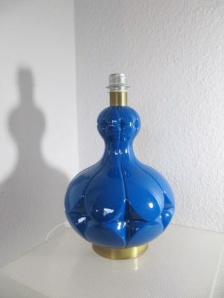 Marvelous 70`s Peill Und Putzler Table Lamp - Tischleuchte - Glasfuß Beleuchtet Bild