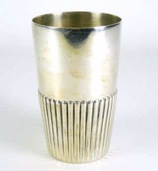 Alter Becher Aus 800er Silber 118g Silver Beaker 10cm Gebrüder Kühn Bild