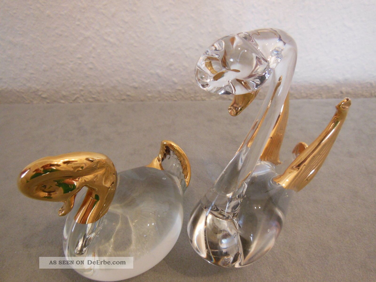 Glas Delfin Figur Blau - Kristallglas Dekofigur Für Tisch & Regal