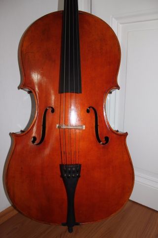 4/4 Alte Cello Old Cello Violoncello Label Enrico Piretti 1943 Nur 3tage Bild