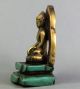 Selten Skulptur Buddha,  Bodhisattva Aus Bronze Türkis China Wohl 18.  Jhd Asiatika: China Bild 2
