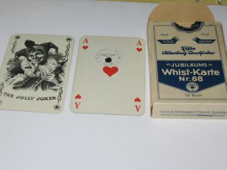 Whist Kartenspiel Nr.  88 Mit Stempel (reichsadler) / Anniversary Whist Card No.  88 Bild