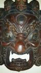 Holzmaske Tibet Gottheit Bön Maske Tanzmaske Asien Asiatika Antik Kultur Entstehungszeit nach 1945 Bild 3