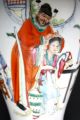 Polychrome Enameled Porcelain Vase Figural Décor Qianlong Mark,  Republic Period Asiatika: China Bild 5