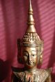 88 Cm Buddha Figur Skulptur Holz Antik Tempel Thailand Tibet Indien Handgemacht Entstehungszeit nach 1945 Bild 1