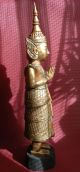 88 Cm Buddha Figur Skulptur Holz Antik Tempel Thailand Tibet Indien Handgemacht Entstehungszeit nach 1945 Bild 5