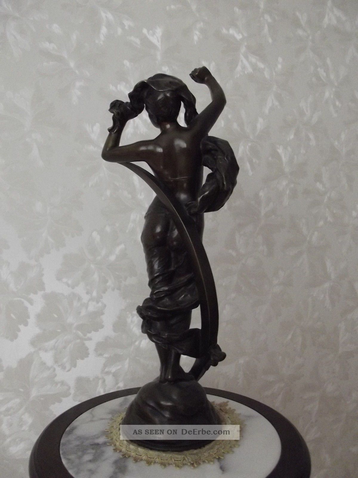 Bronzefigur Le Nuit Von E. Antik, Frankreich