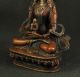 Große Skulptur Bronze Gottheit Auf Lotusthron China Tibet Wohl Um 1900 Asiatika: Südostasien Bild 2