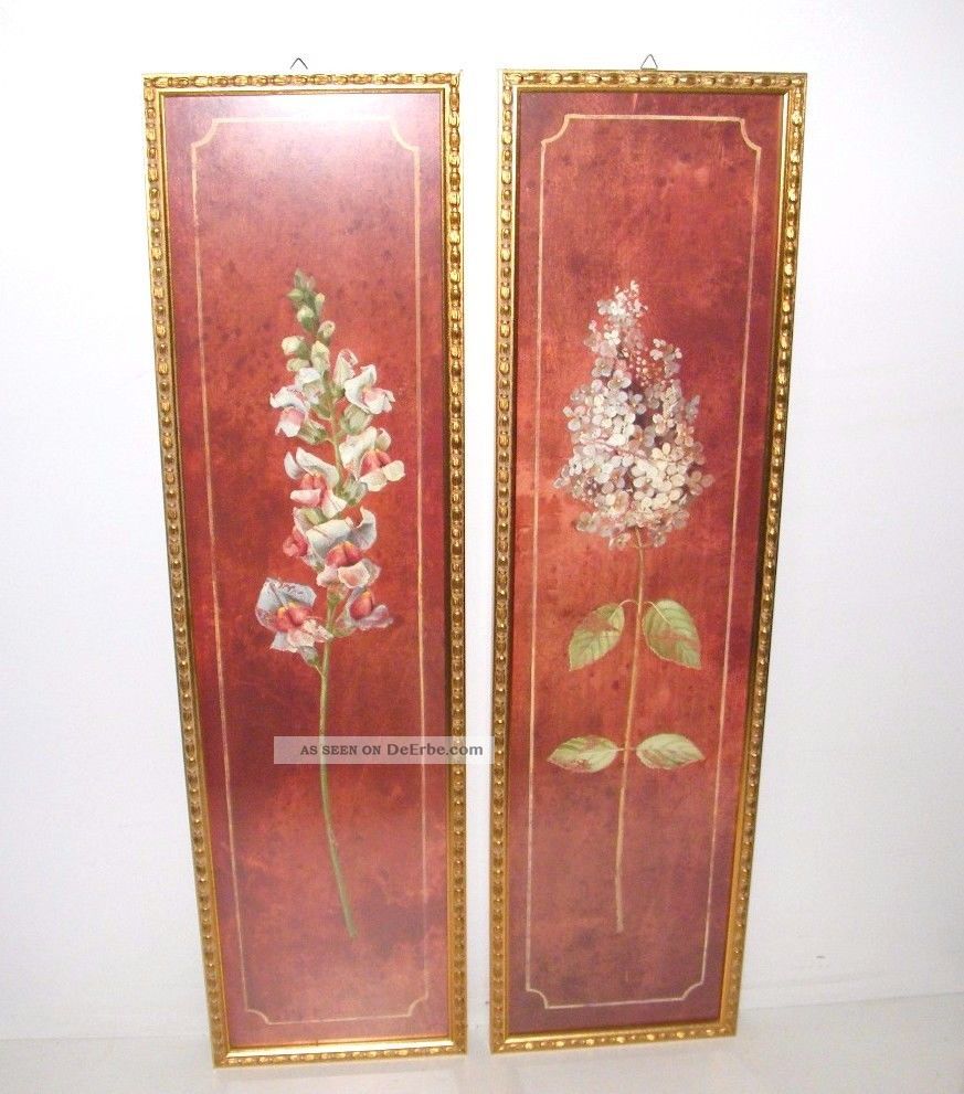 2 Stück Längliche Rahmen Mit Glasscheibe.  Maße Je 82 X 22,  5cm Rahmen Bild