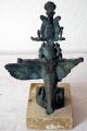 Wunderschöne Kleine Bronzefigur Einer Ägyptischen Gottheit Unsigniert Um 1960 1950-1999 Bild 1