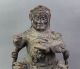 Große Skulptur Holz Masse Gefasst Kaiser Herrscher Auf Thron China Um 1900 Asiatika: China Bild 1